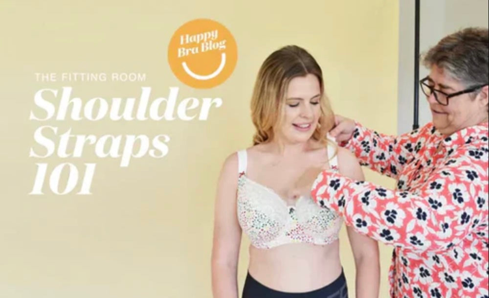 R&T bra guru adjusting bra shoulder straps