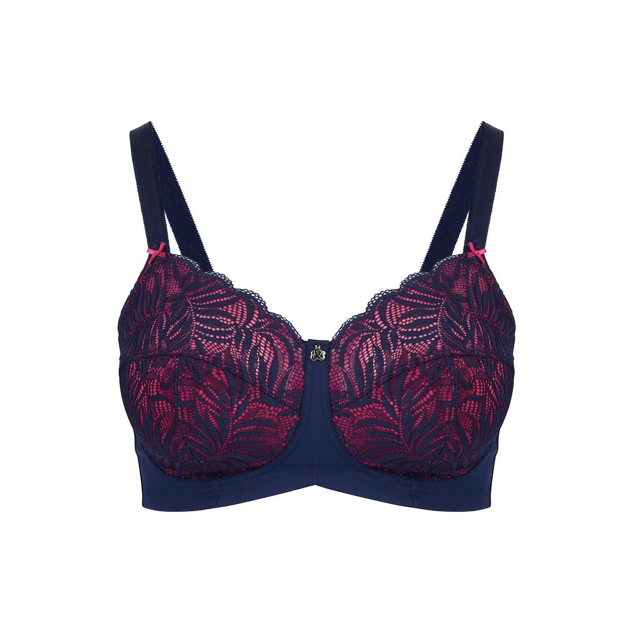 Radiate Wirefree Premium Support Bra - Navy Berry