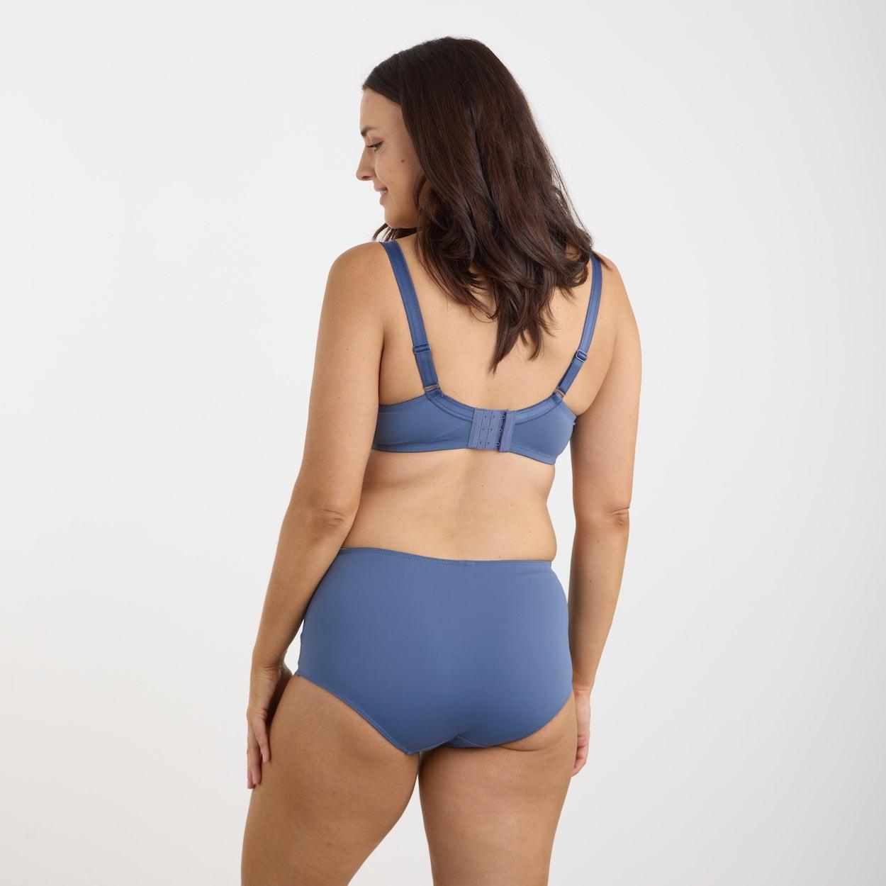 Willow Lace Full Brief - Vintage Indigo