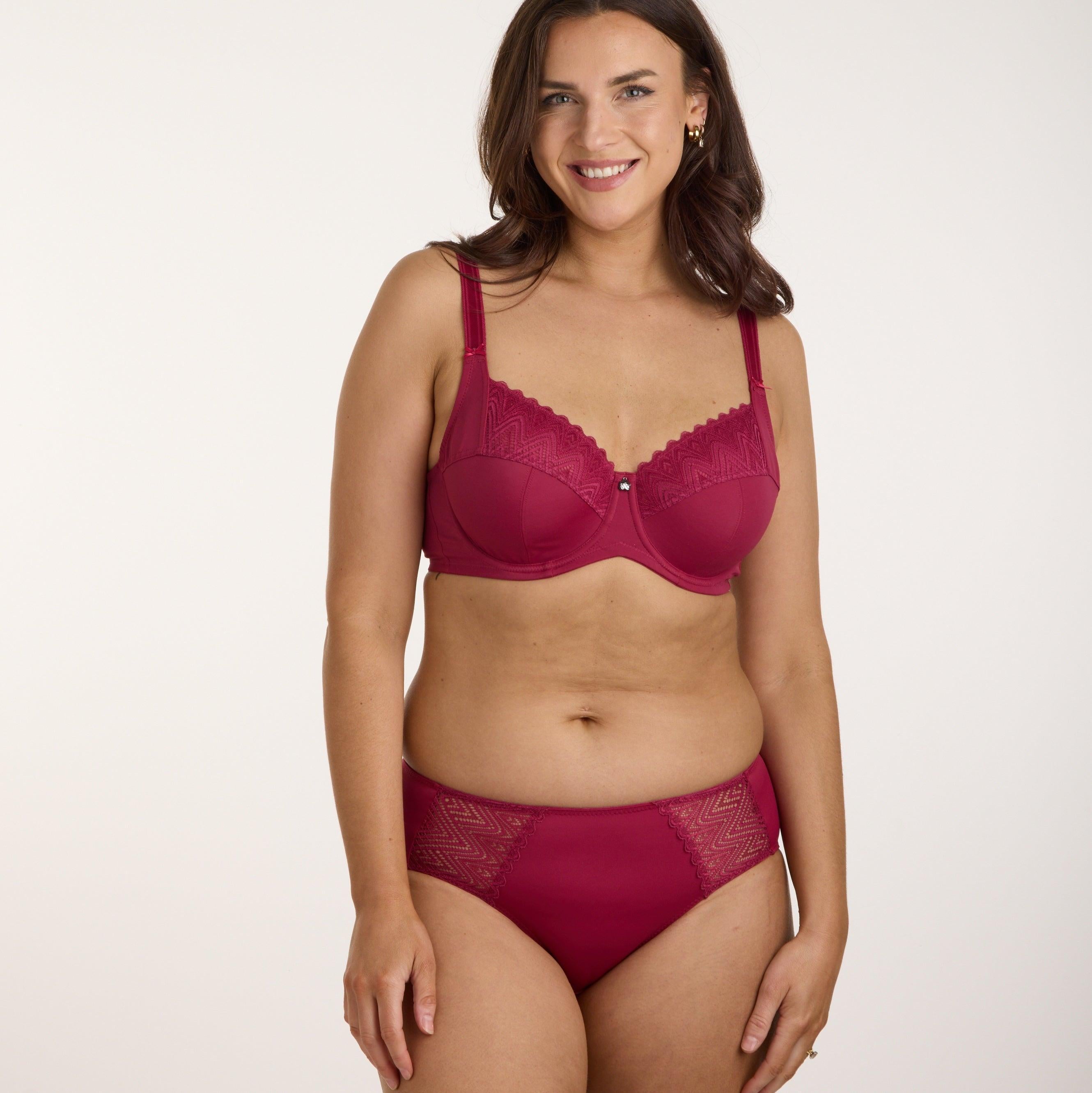 Willow Lace Midi Brief - Beaujolais
