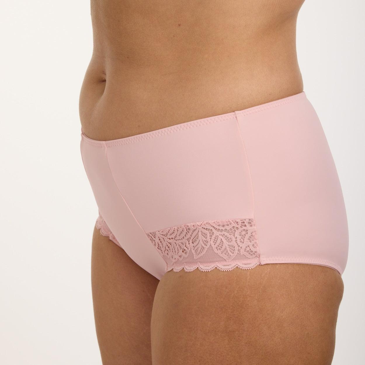Lily Lace Full Brief - Blush Pink