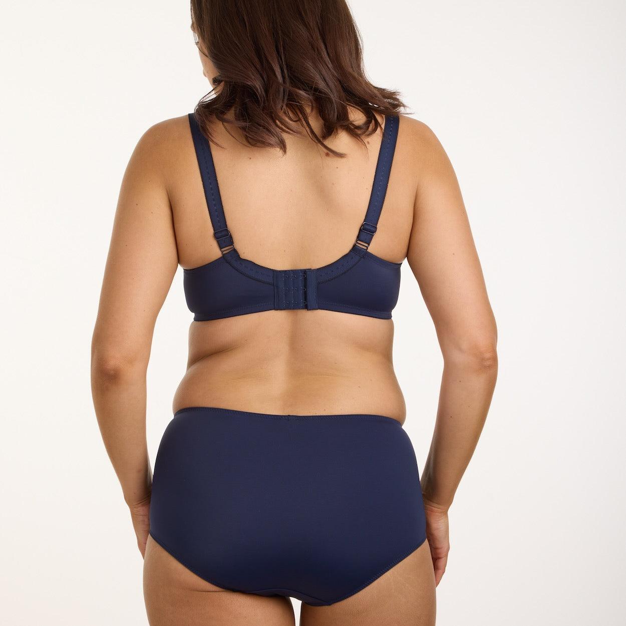 Lily Lace Full Brief - Navy