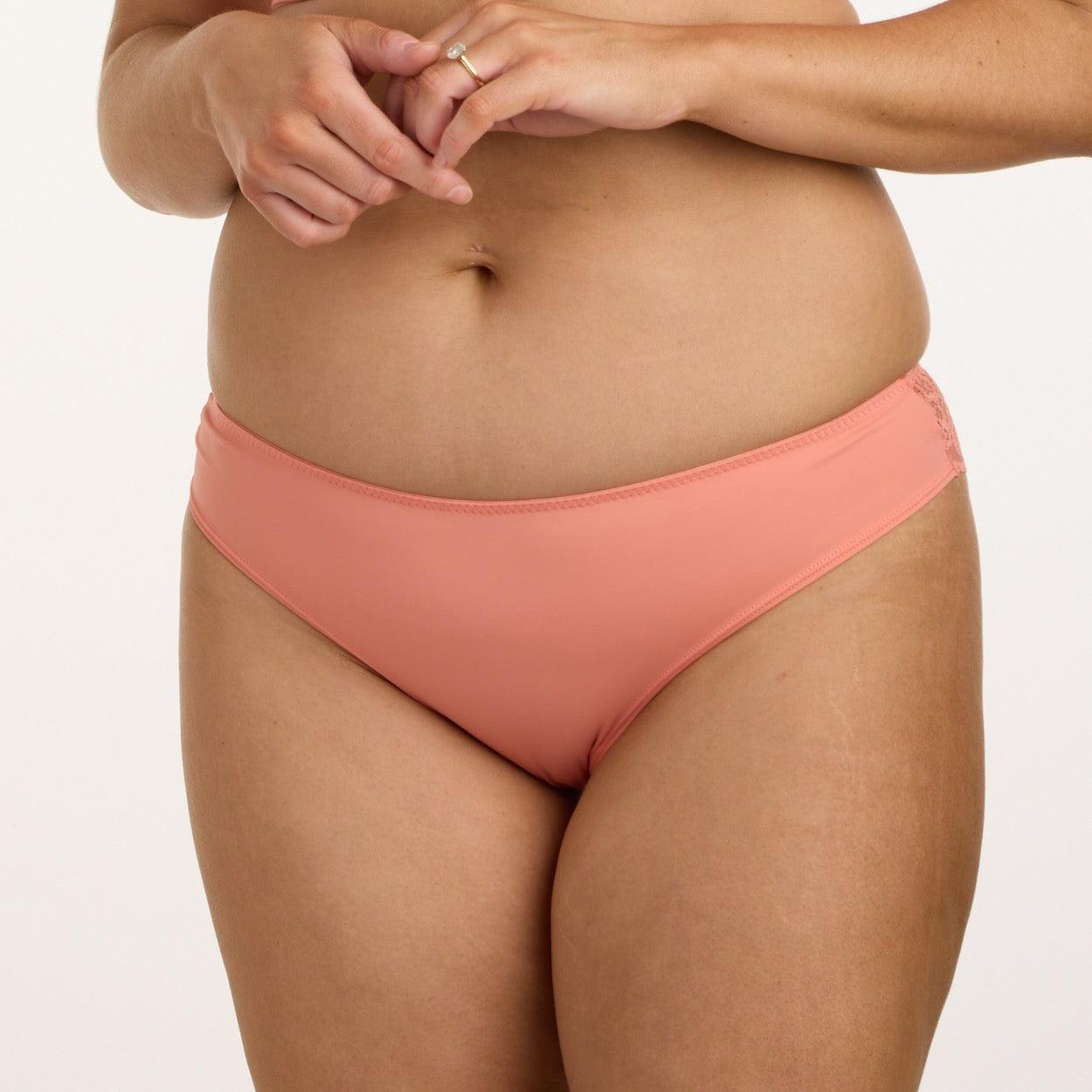 Lily Lace Bum Bikini Brief - Terra Cotta