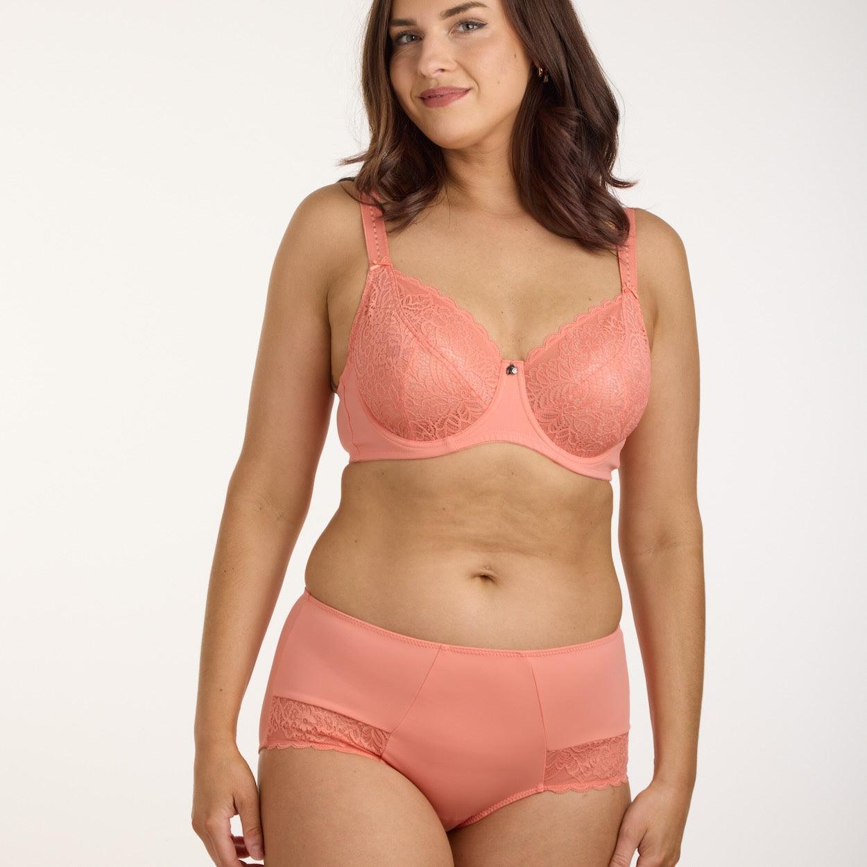 Lily Lace Full Brief - Terra Cotta