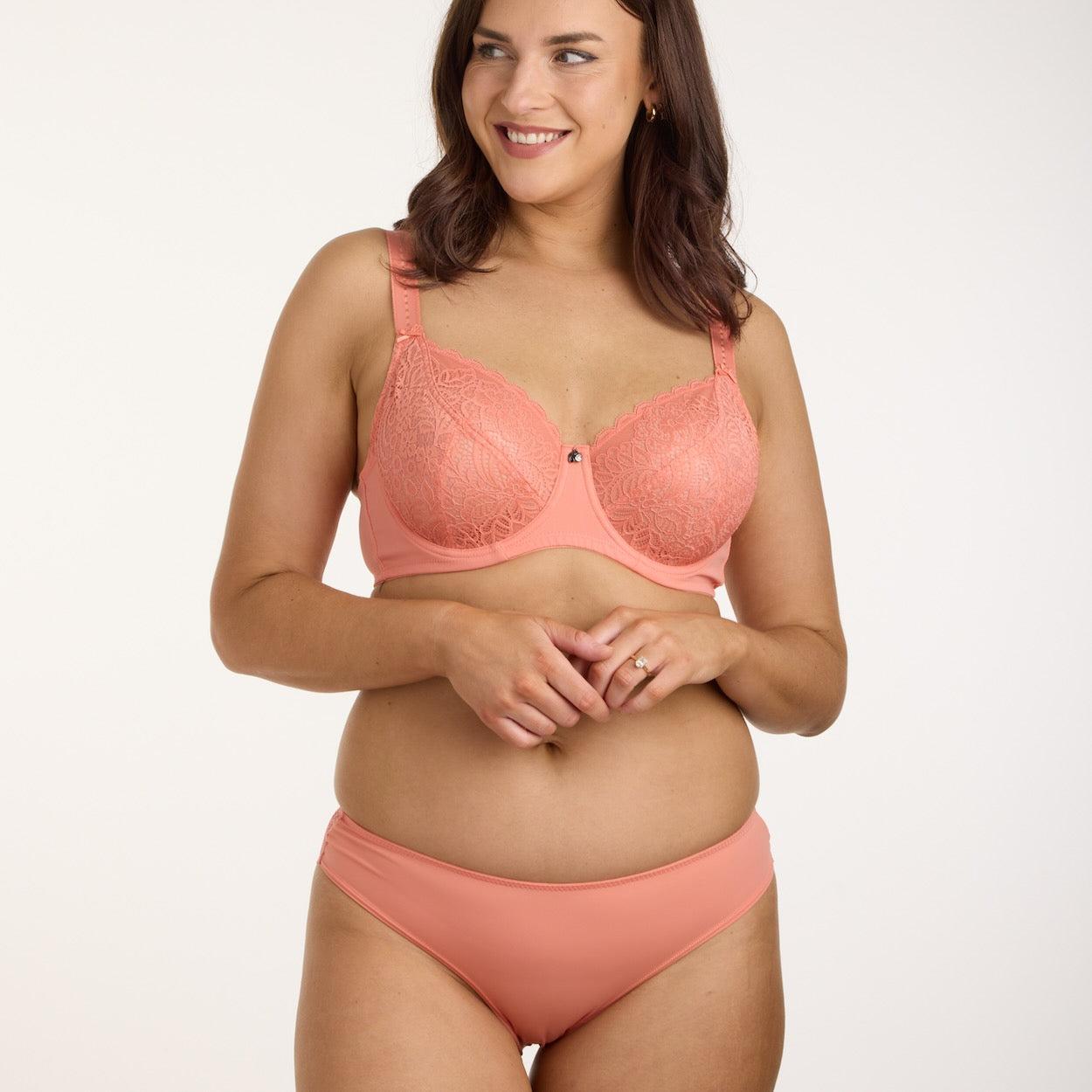 Lily Lace Bum Bikini Brief - Terra Cotta