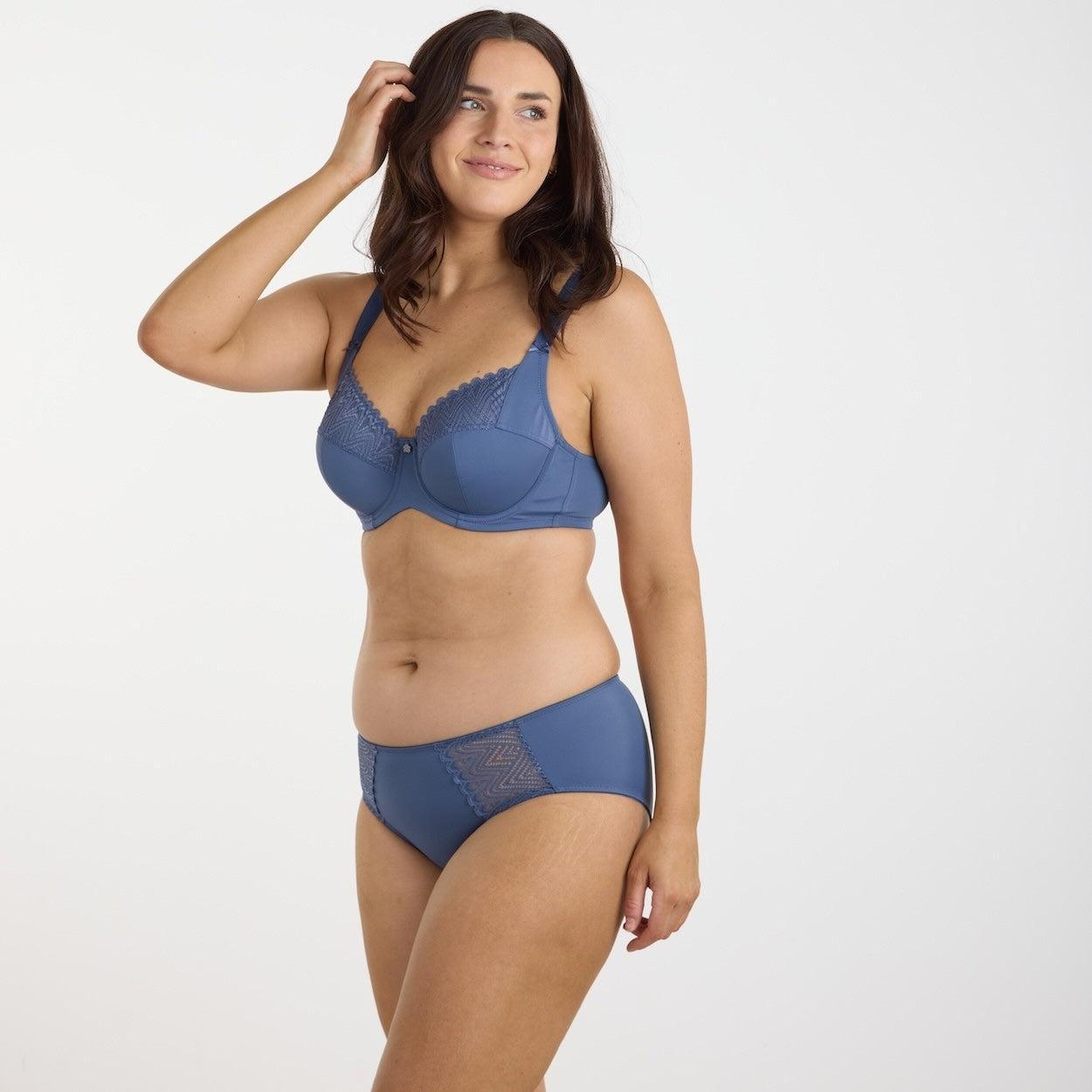 Willow Lace Midi Brief - Vintage Indigo