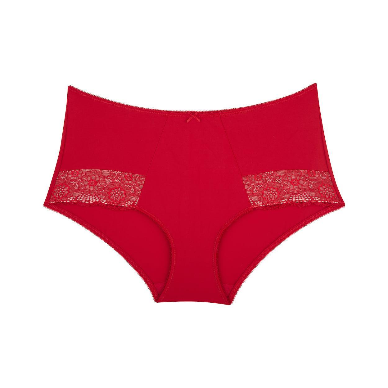 Peony Lace Full Brief - Savvy Red
