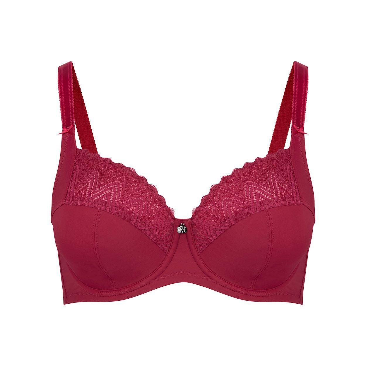 Willow Lace Full Cup Bra - Beaujolais