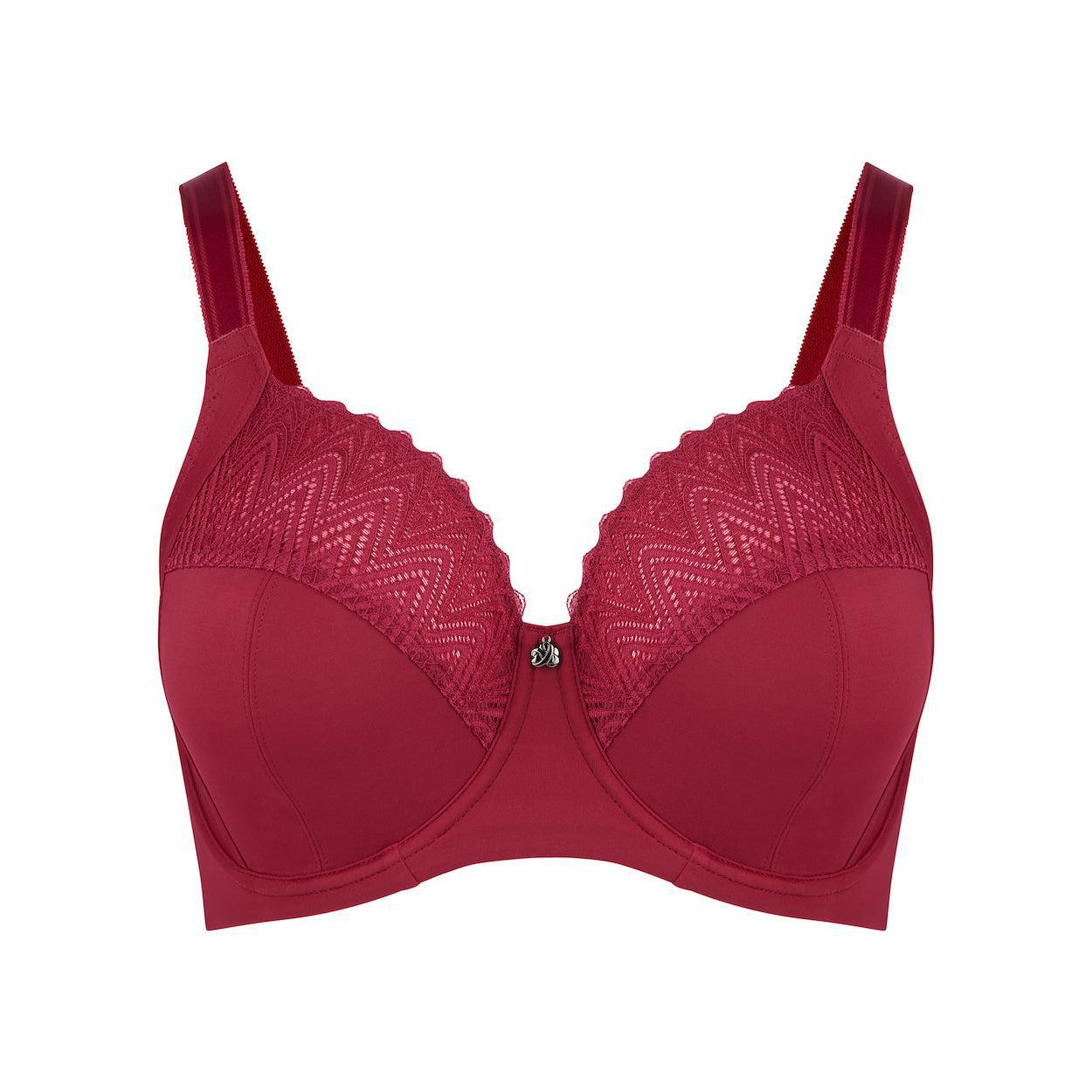 Willow Lace Premium Support Bra - Beaujolais