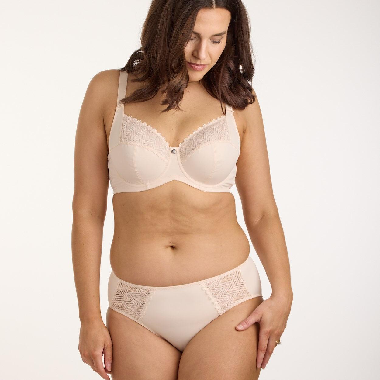 Willow Lace Midi Brief - Latte