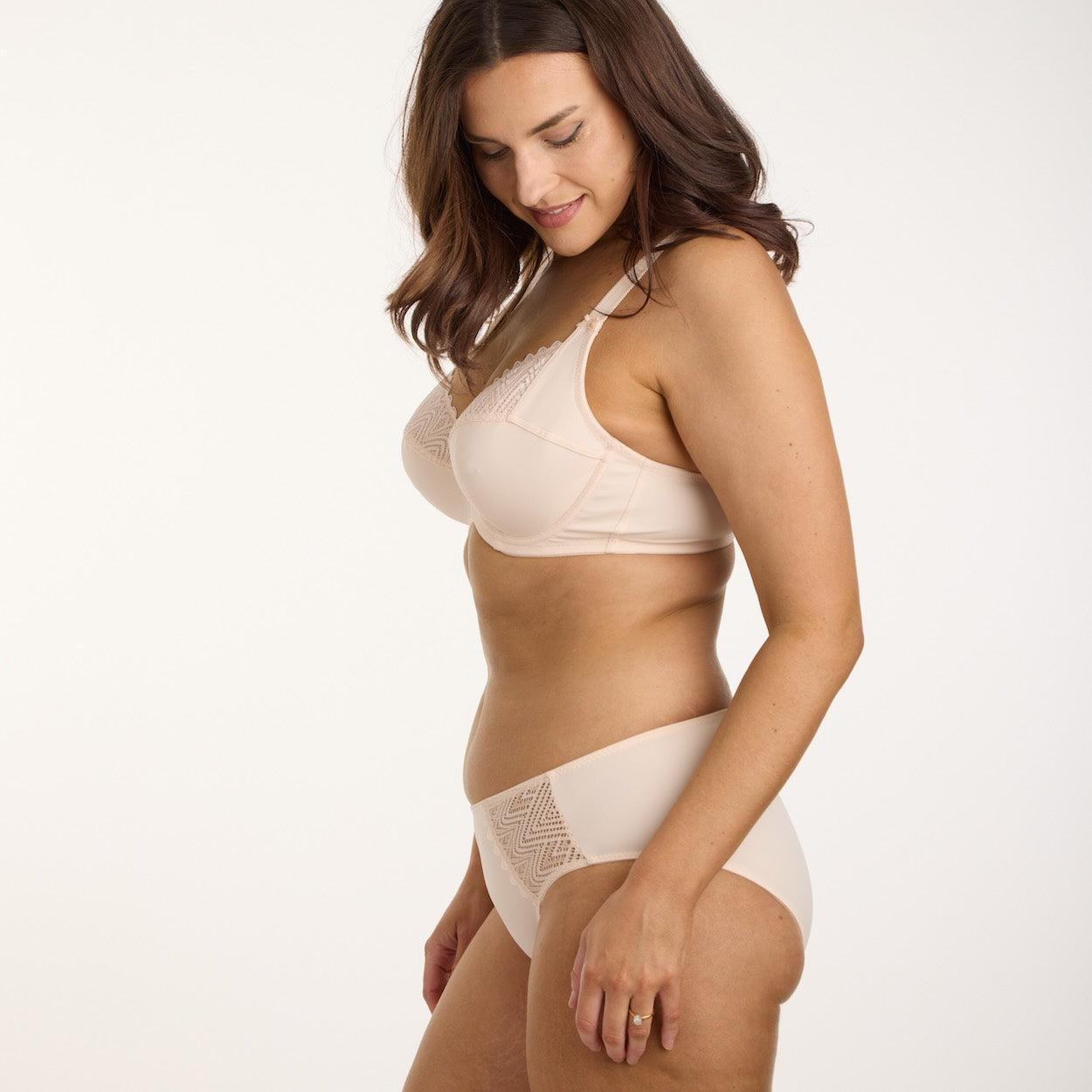 Willow Lace Midi Brief - Latte