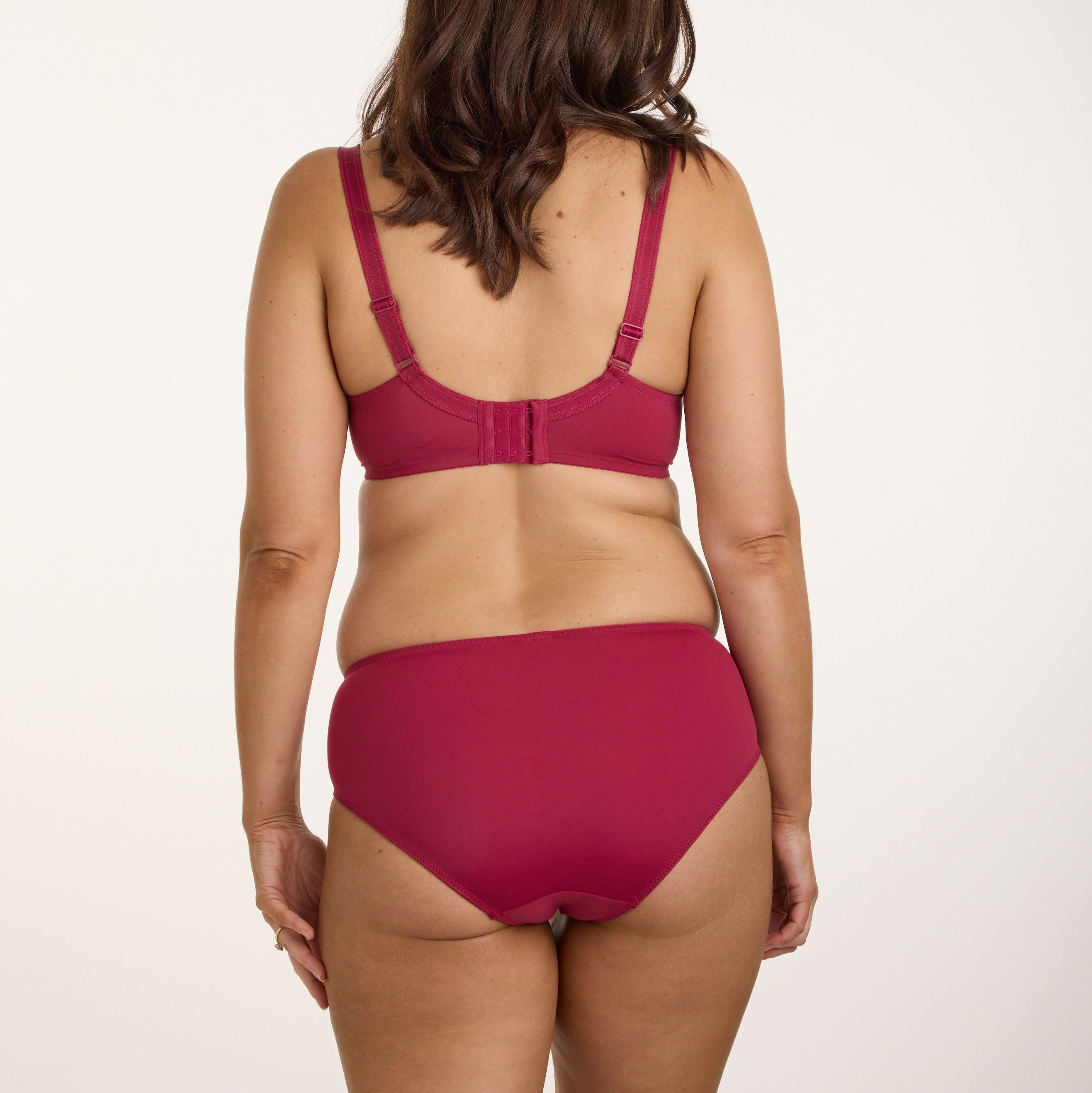 Willow Lace Midi Brief - Beaujolais