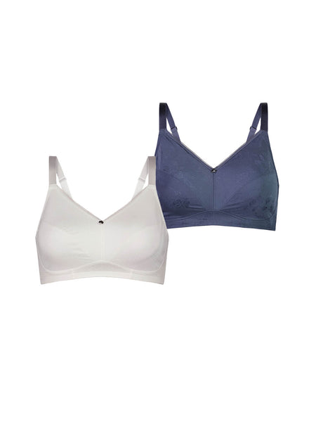 The Little Bra Company Vanessa Petite Plunge Wirefree Bra in Wisteria FINAL  SALE NORMALLY $66