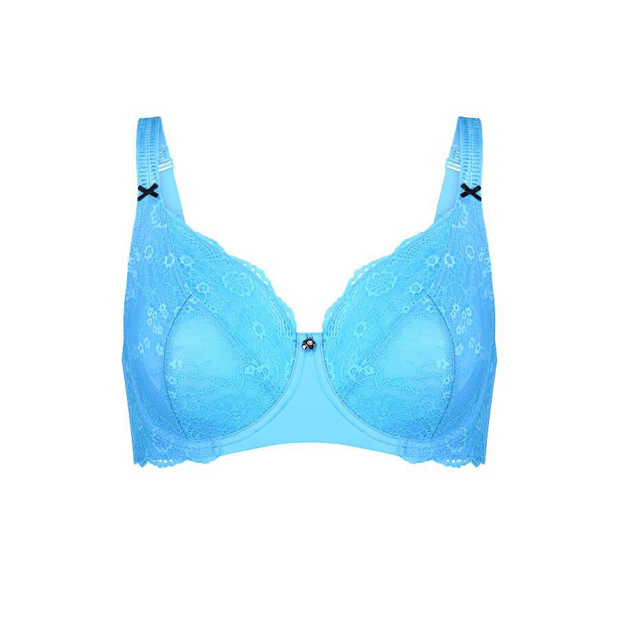 Alyssum Lace Full Cup Bra - Lagoon Blue