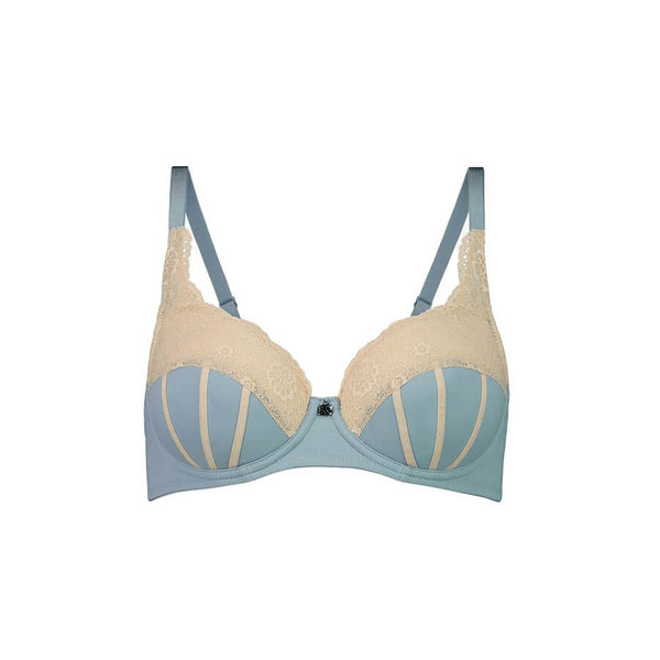 Ribbons Padded Balconette Bra - Rococo