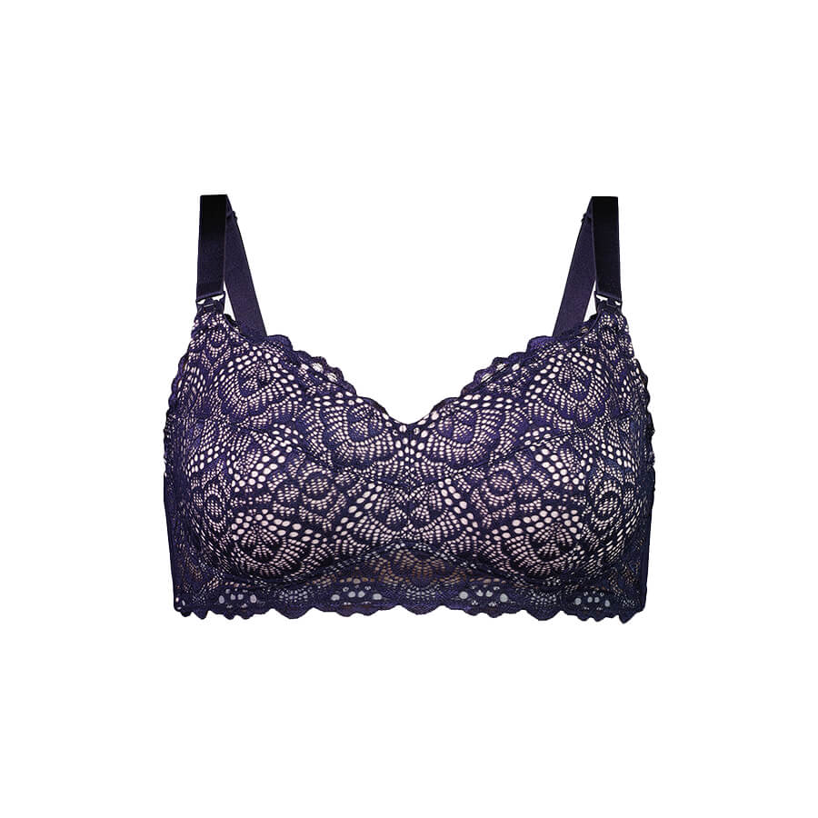 Classic Maternity Bra - Navy Rose Product Image