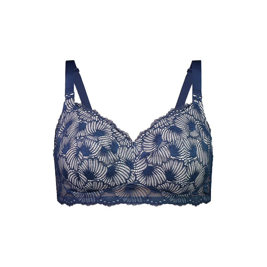 Model wearing Leakproof Maternity Bra - Twilight Back