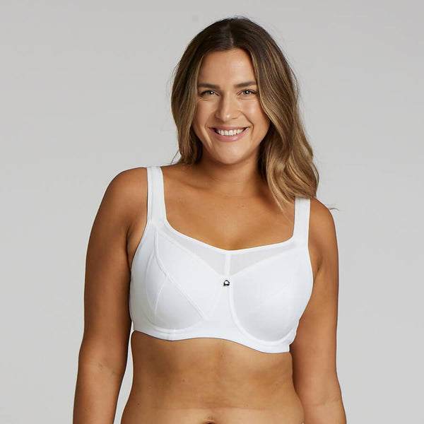 Active Bra - White | Rose & Thorne
