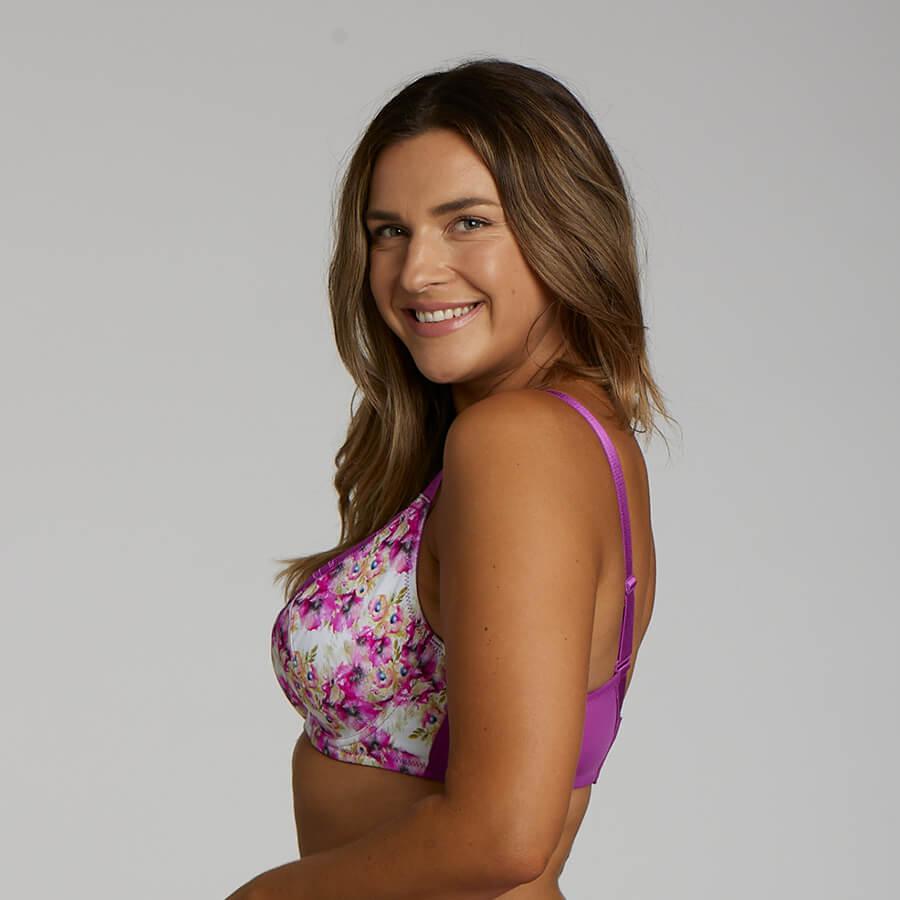 Print Full Cup Bra Aster Purple - side