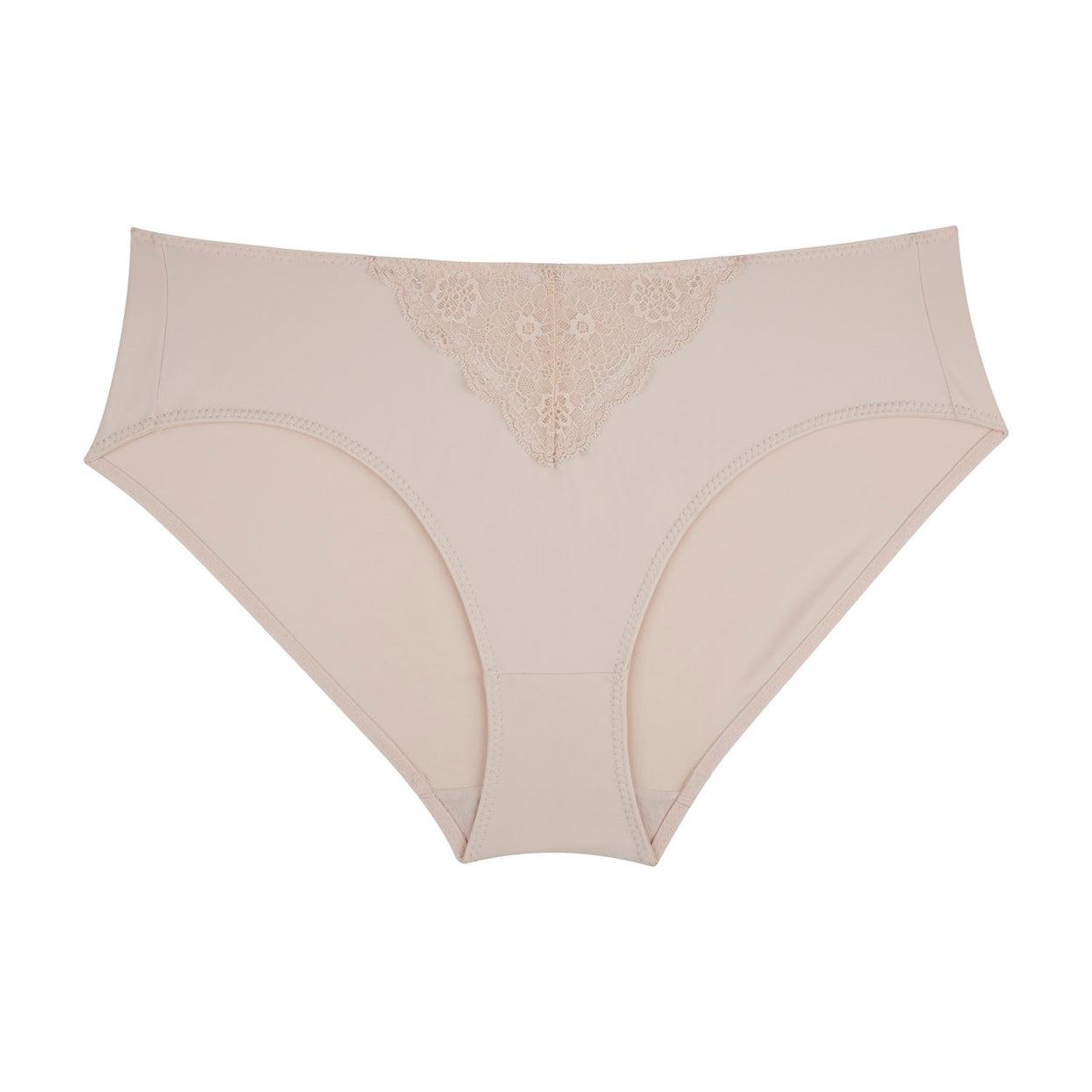 Peony Lace Midi Brief - Cafe Latte