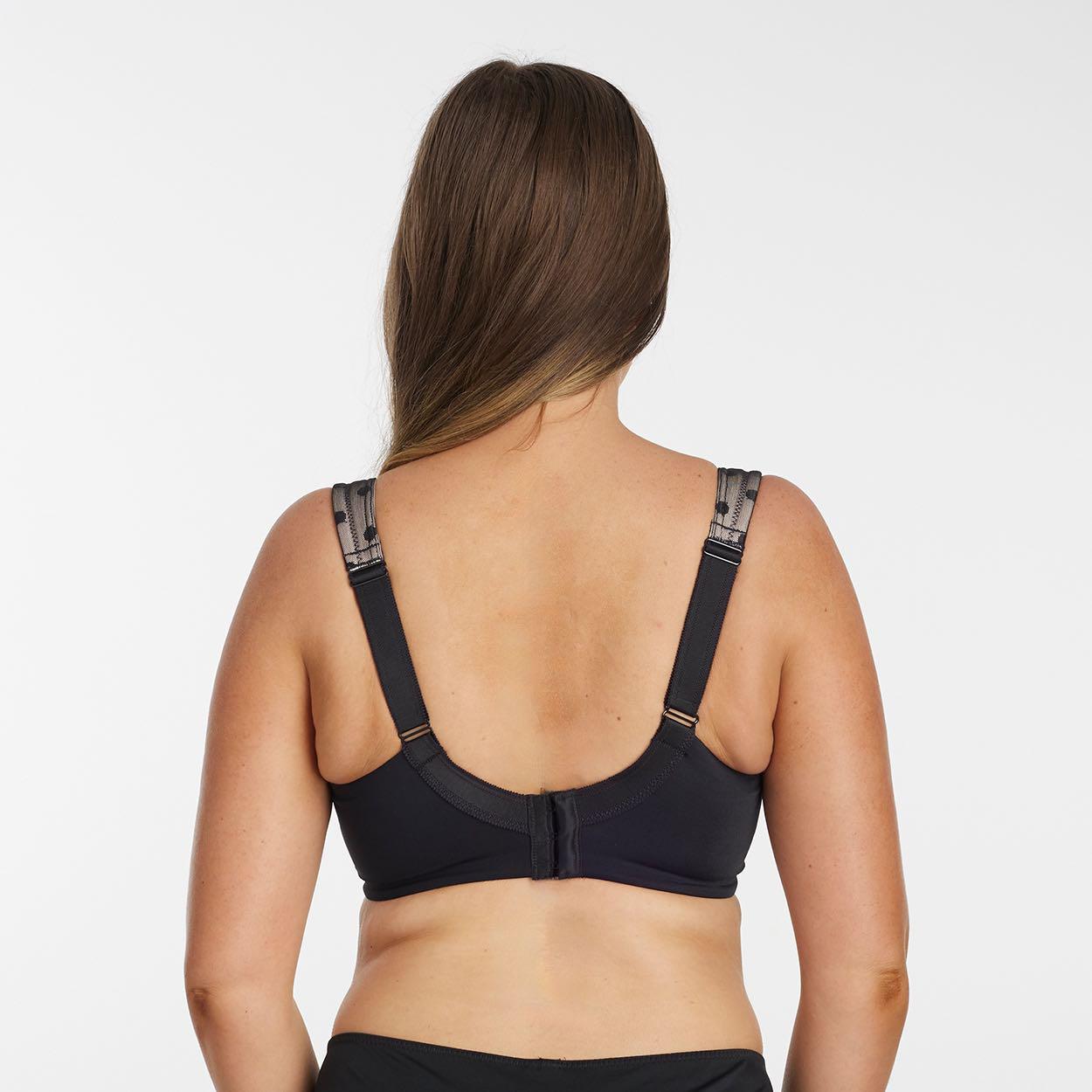 Shadow Spot Premium Support Bra - Black