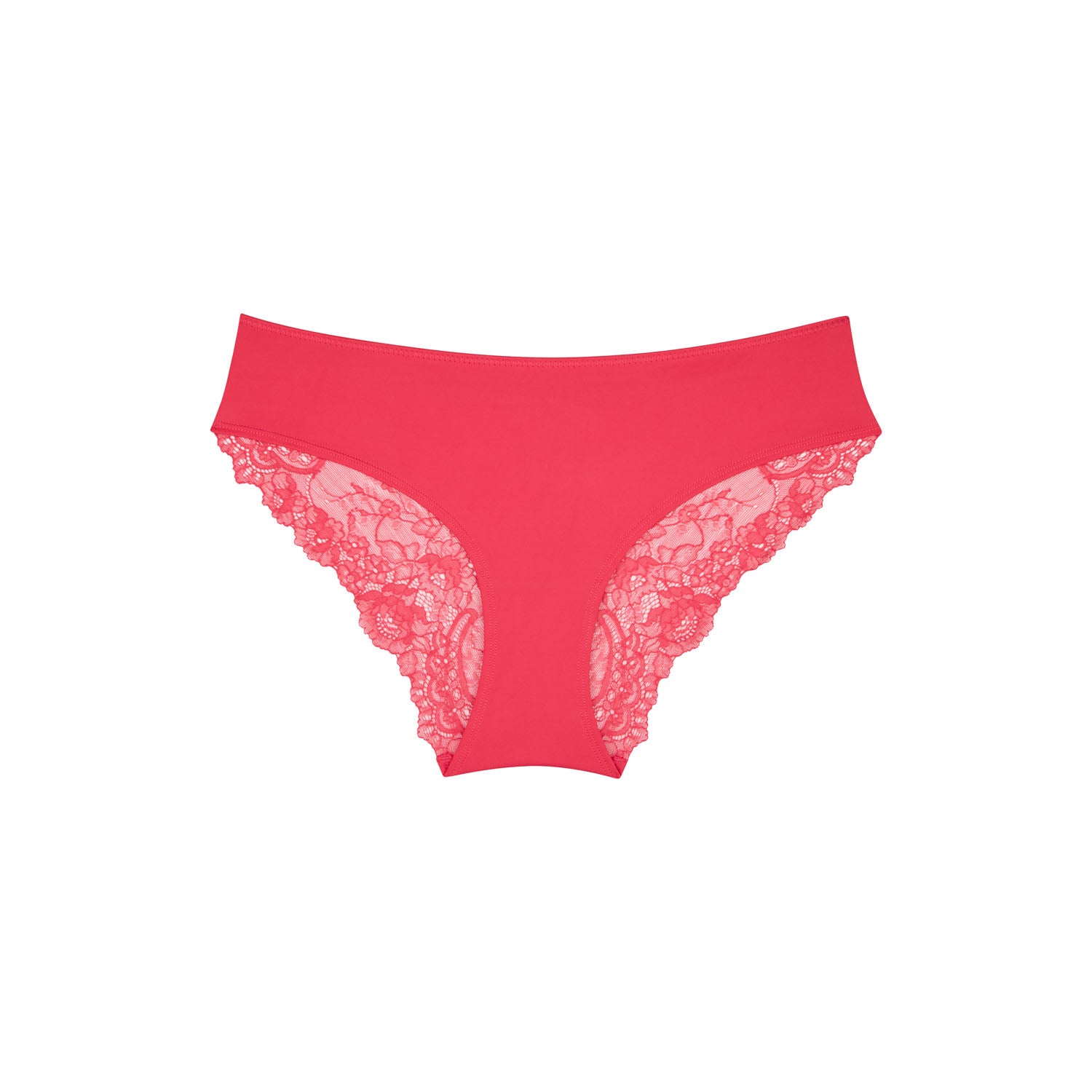 Nightingale Lace Bum Bikini Brief - Pink Flambe