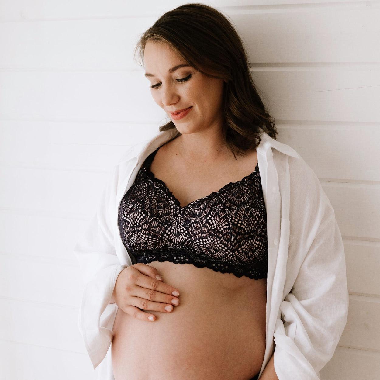 Maternity Bra - Navy Rose