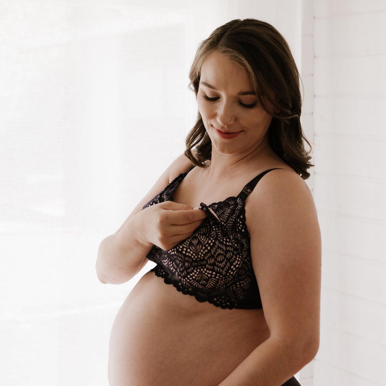 Maternity Bra - Navy Rose