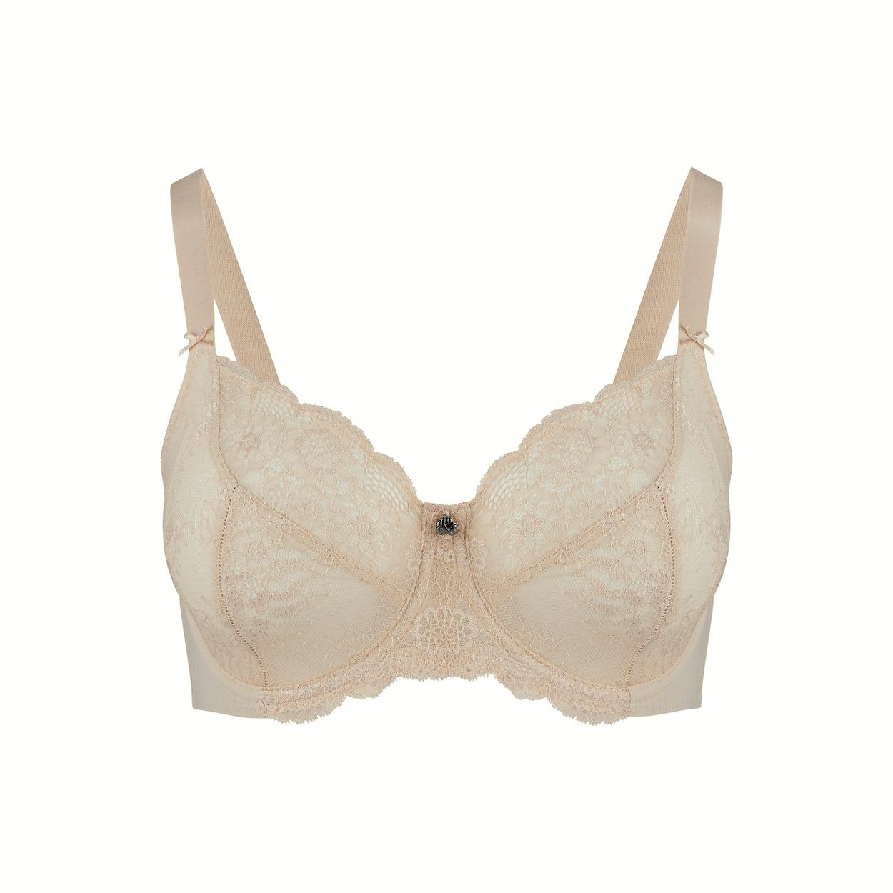 Peony Lace Full Cup Bra - Cafe Latte