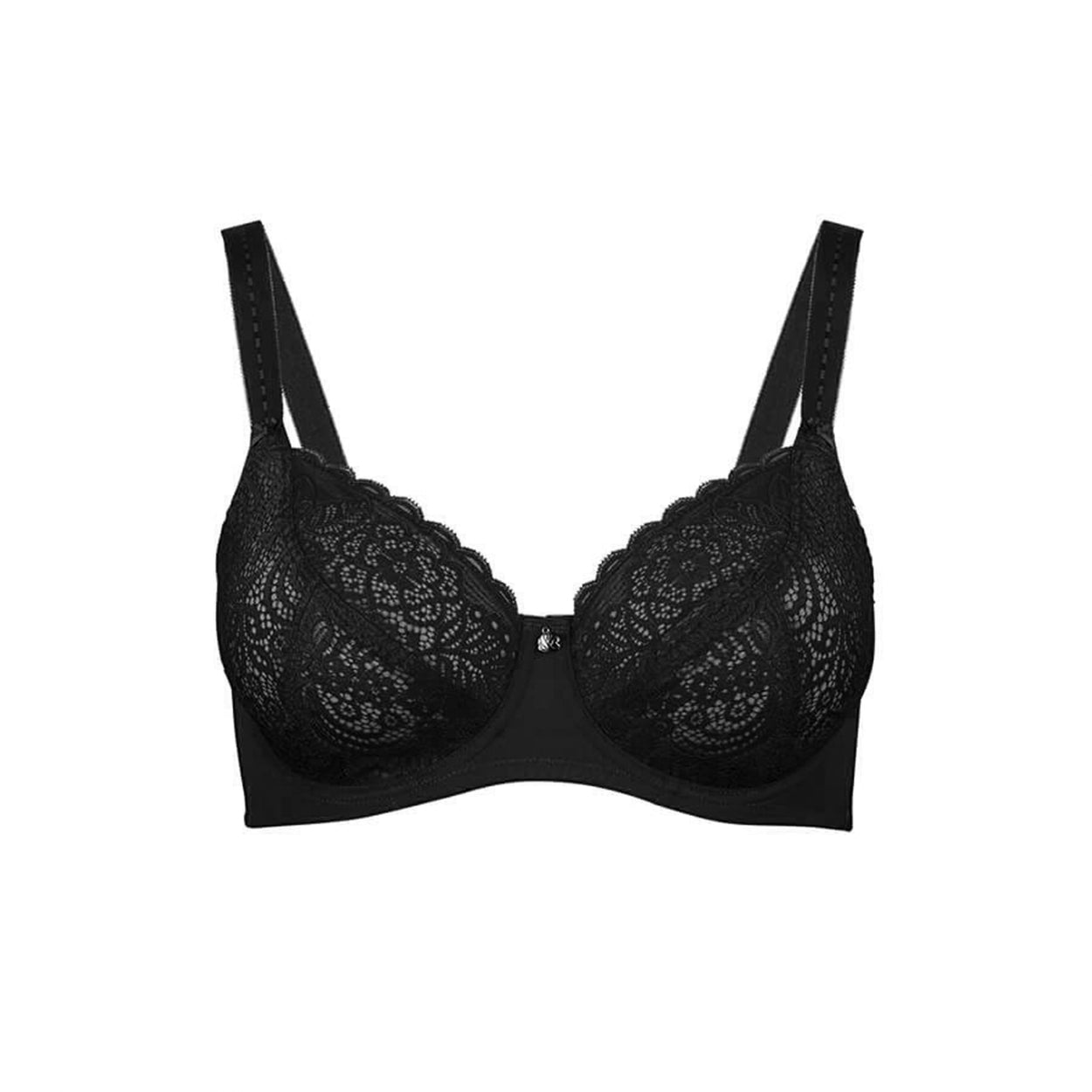 Lily Lace Full Cup Bra - Black