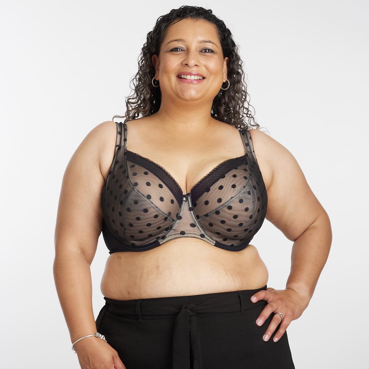 Shadow Spot Premium Support Bra - Black