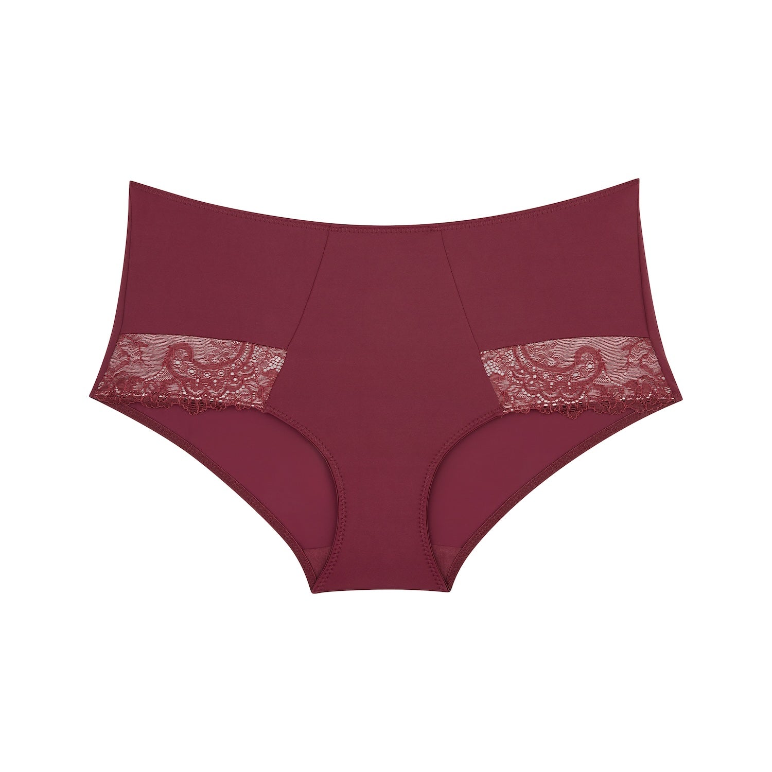 Nightingale Lace Full Brief - Burgundy
