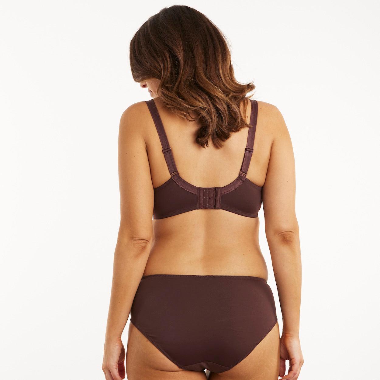 Geo Lace Full Cup Bra - Mocha