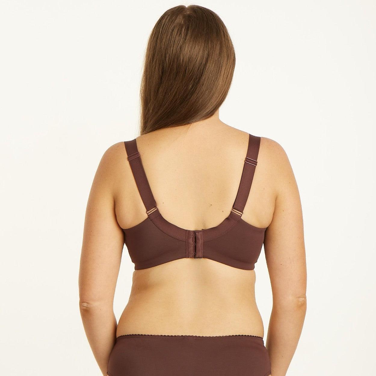 Geo Lace Premium Support Bra - Mocha