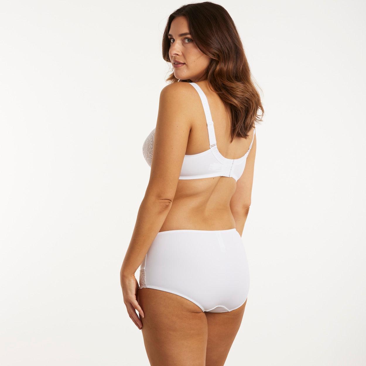 Lily Lace Full Brief - White