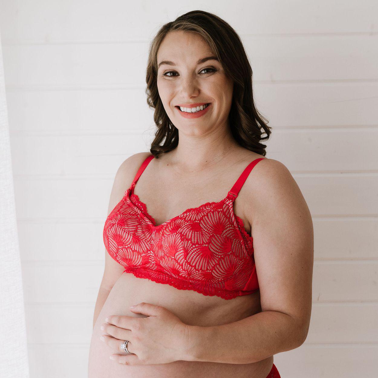 Maternity Bra (Leakproof) - Festival Red