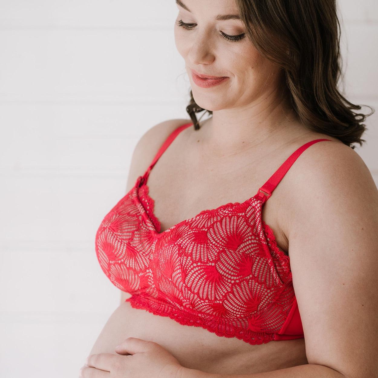 Maternity Bra (Leakproof) - Festival Red