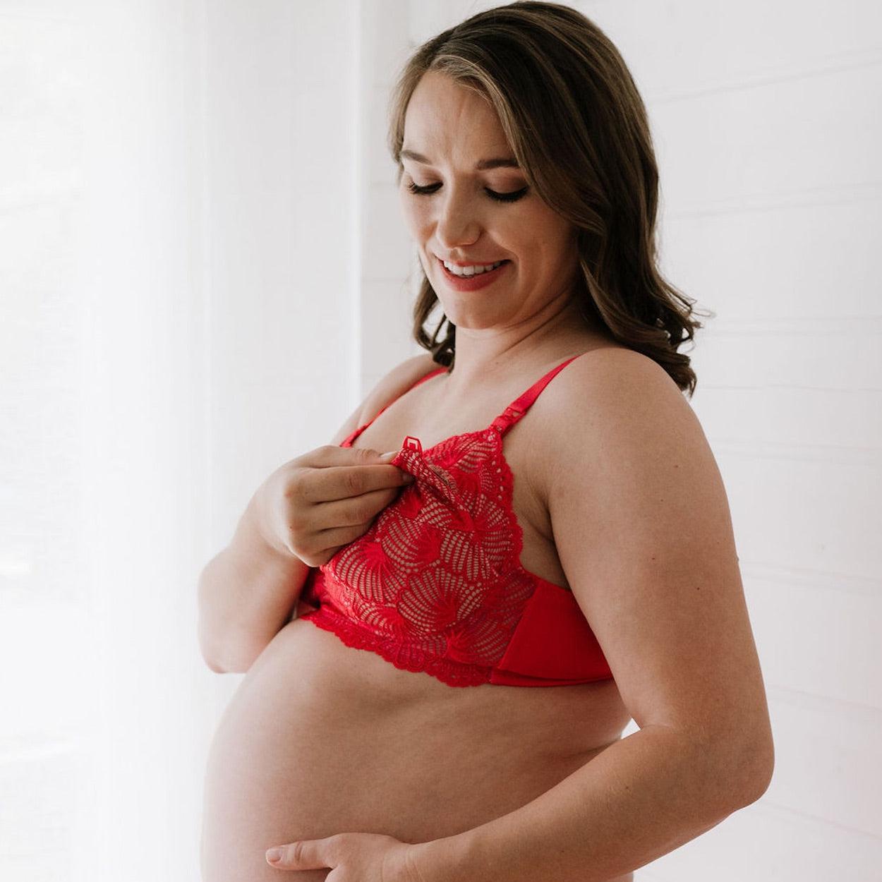 Maternity Bra (Leakproof) - Festival Red