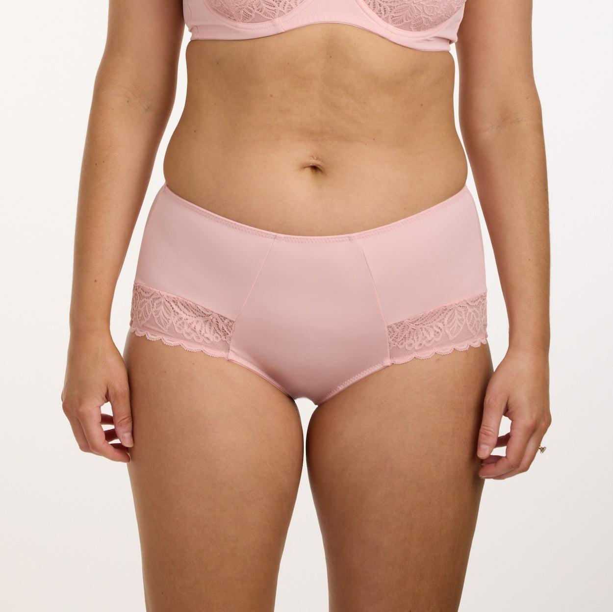 Lily Lace Full Brief - Blush Pink