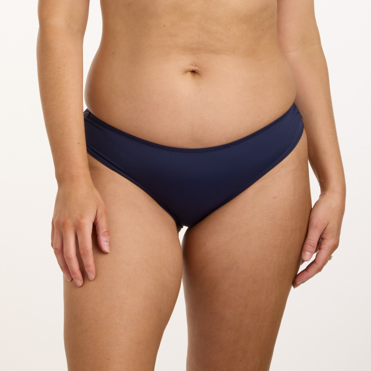 Lily Lace Bum Bikini Brief - Navy