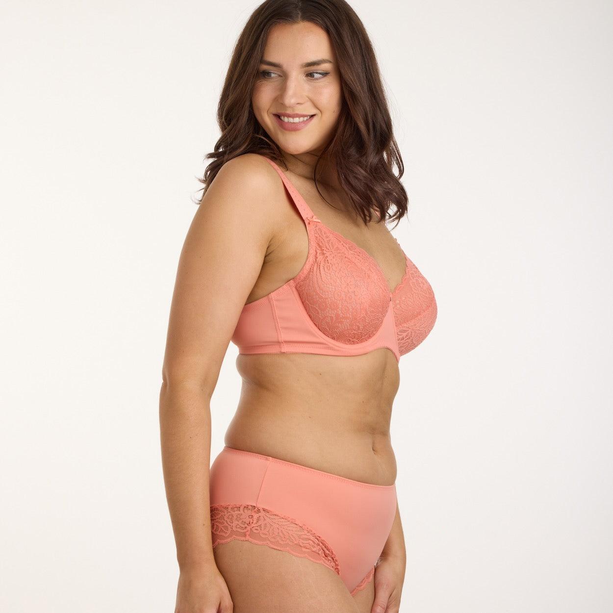 Lily Lace Full Cup Bra - Terra Cotta