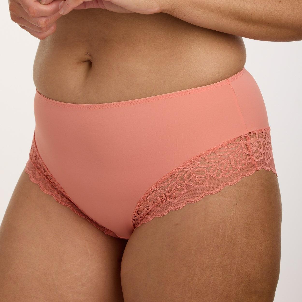 Lily Lace Midi Brief - Terra Cotta