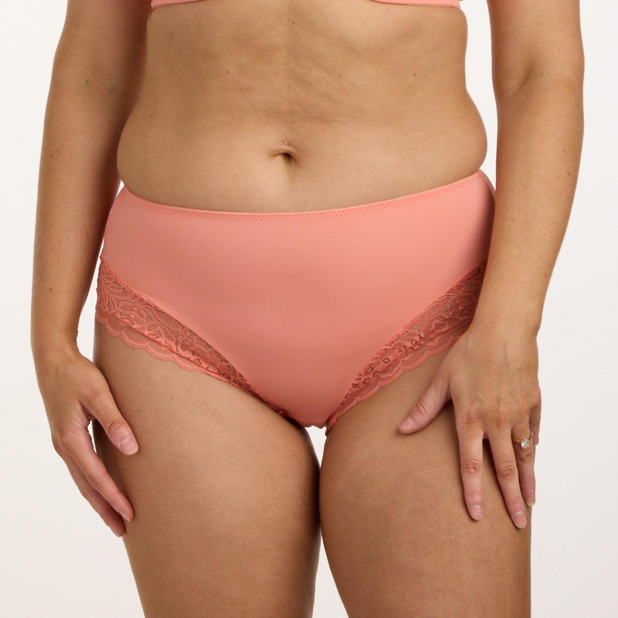 Lily Lace Midi Brief - Terra Cotta