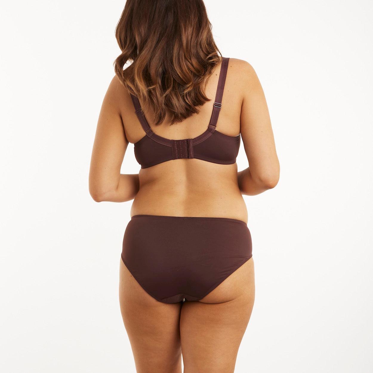 Geo Lace Midi Brief - Mocha