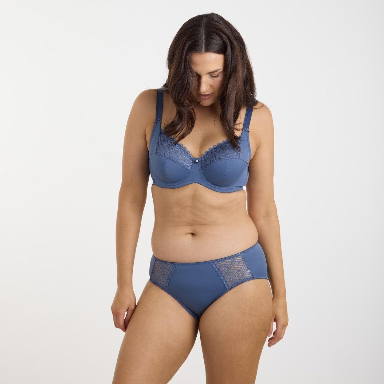 Willow Lace Midi Brief - Vintage Indigo