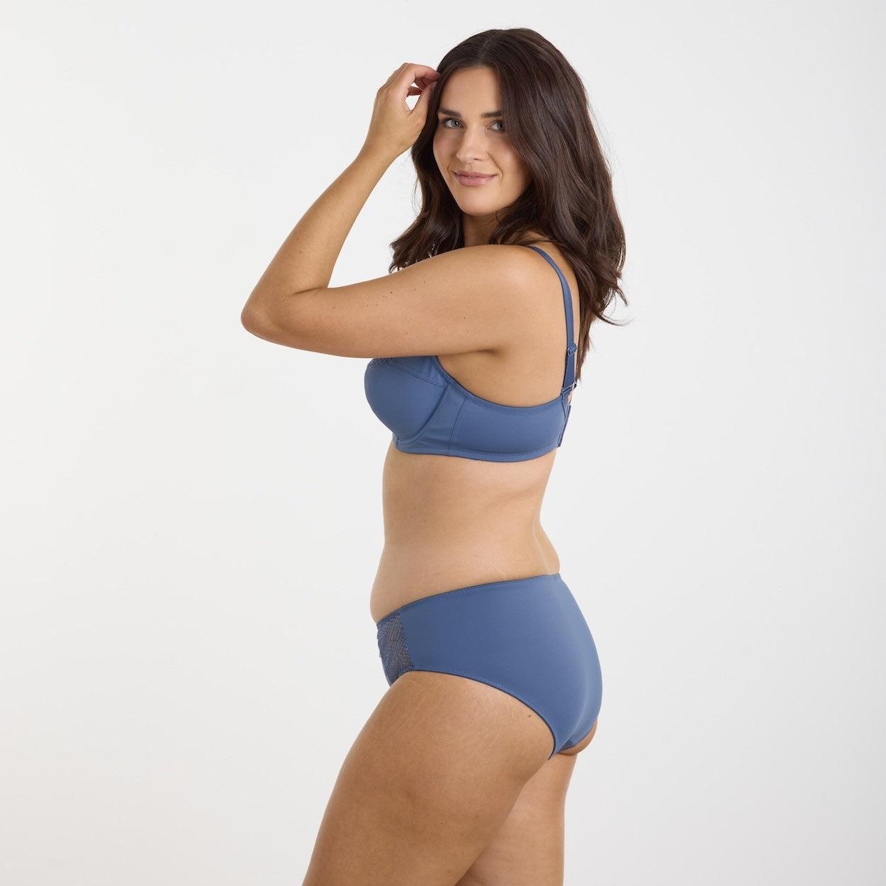 Willow Lace Midi Brief - Vintage Indigo