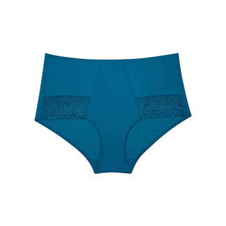 Willow Lace Midi Short Brief - Teal Blue