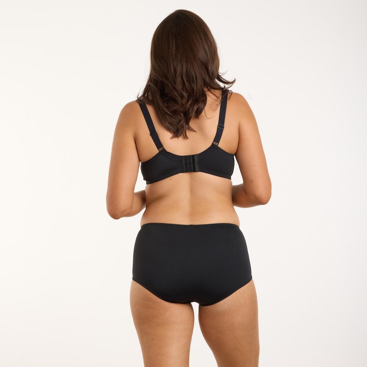 Peony Lace Full Brief - Black