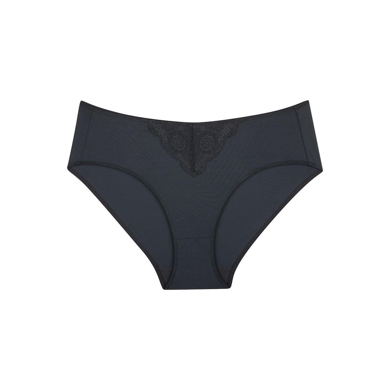 Peony Lace Midi Brief - Black