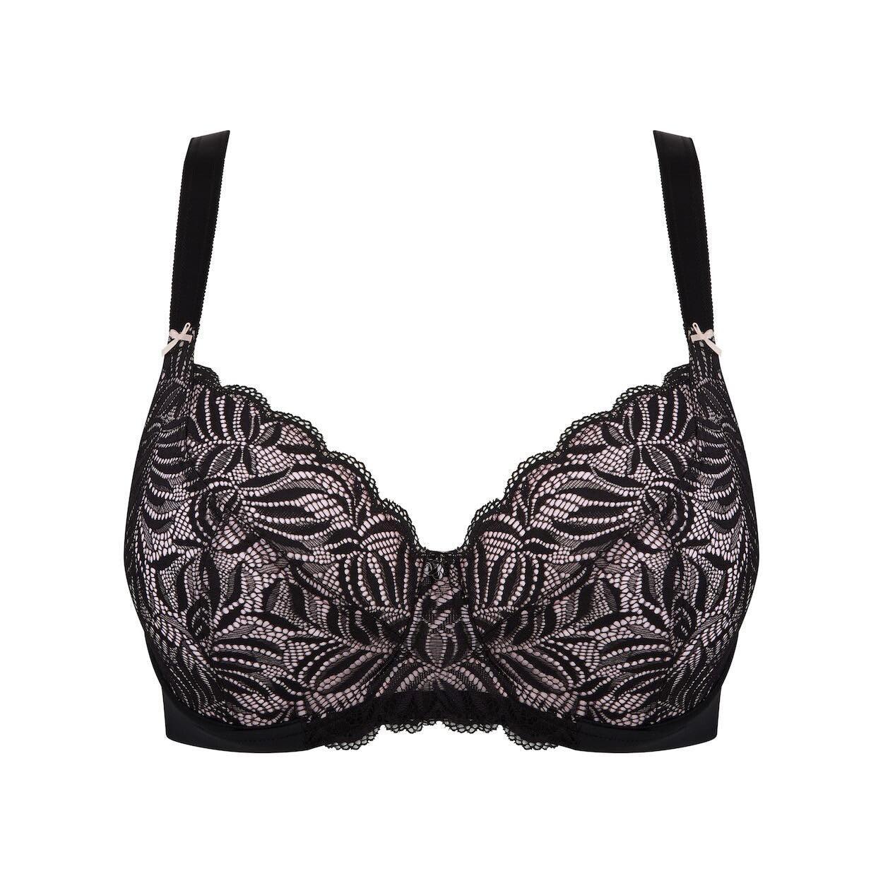 Radiate Lace Premium Support Bra - Blush Black